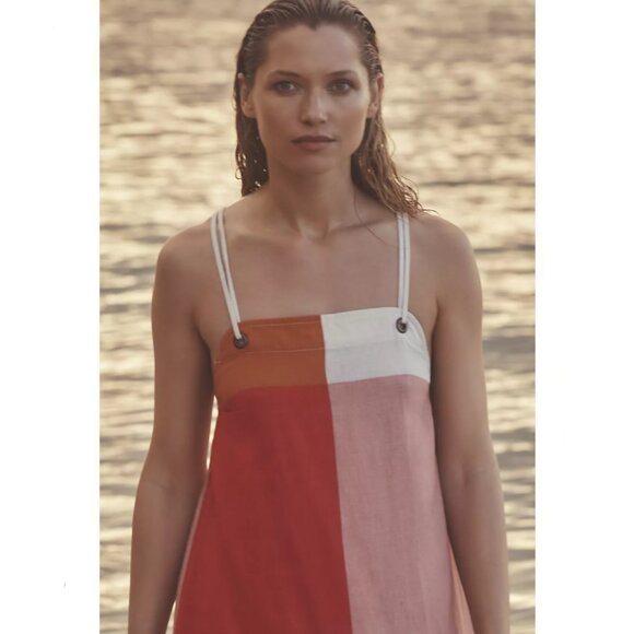 Brand New Celandine Linen Blend Shift Dress - Picture 3 of 4